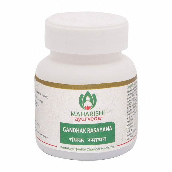 Gandhak Rasayana- For Fighting Infections (40 Tabs of 500mg each) - Maharishi Ayurveda India