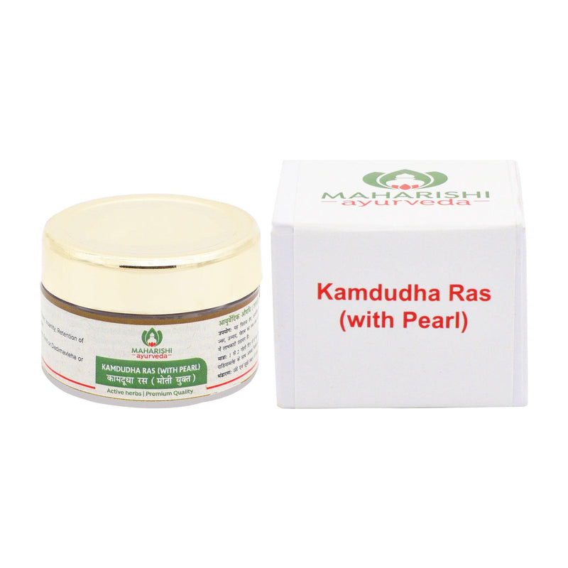 Kamdudha Rasa With Pearl- For Digestive Disorders (24 Tabs of 125 mg ) - Maharishi Ayurveda India