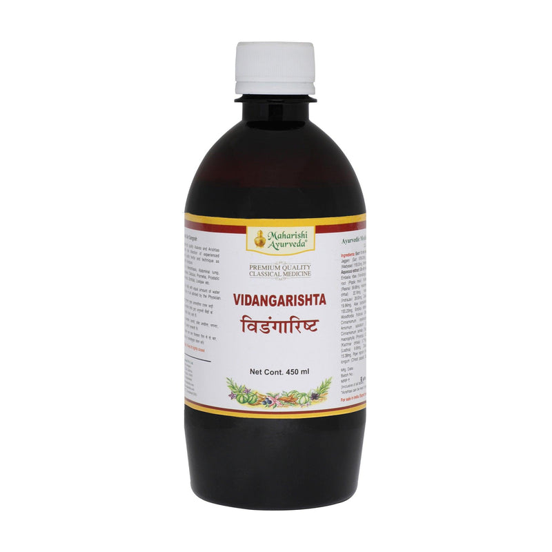 Vidangarishta -To Destroy Worms and Parasites (450ml) - Maharishi Ayurveda India